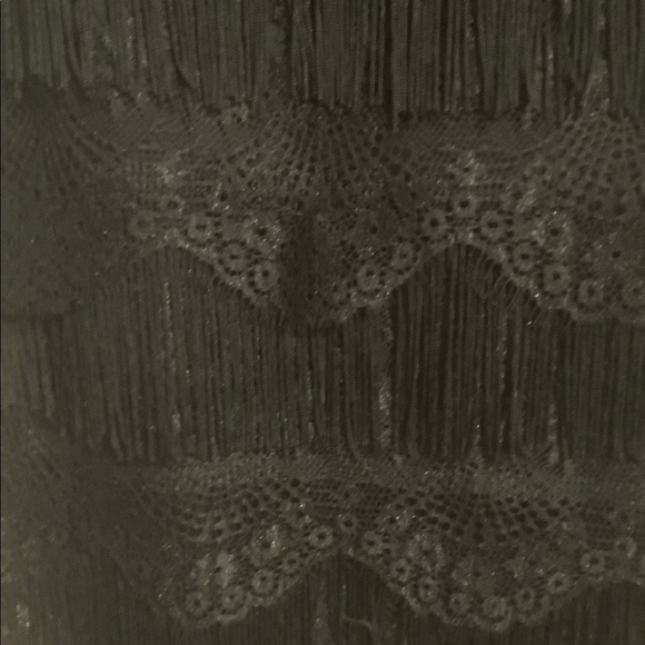 Frank Lyman black dress with fringe - Picture 7 of 7